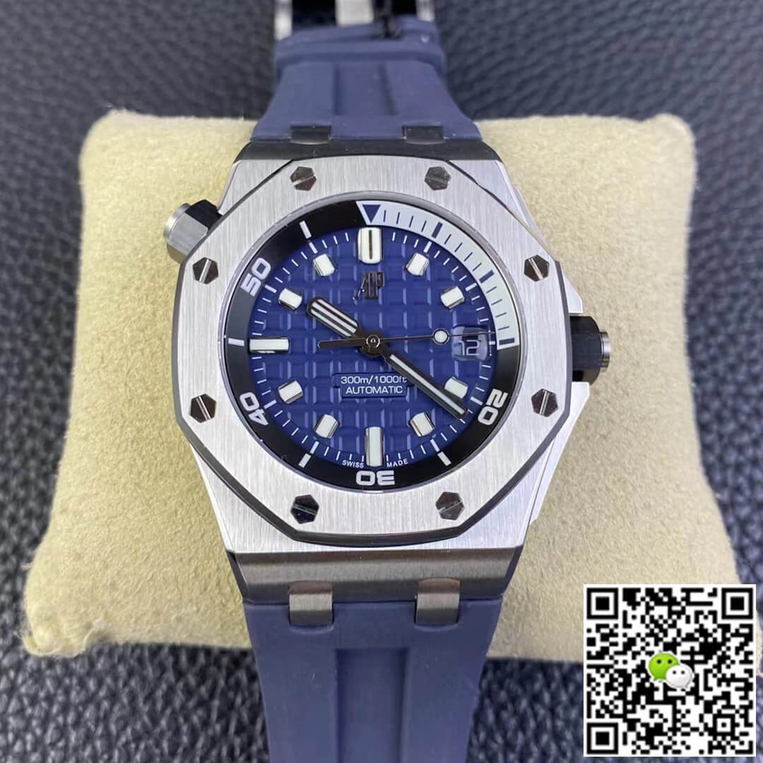 Audemars Piguet Royal Oak Offshore 15720ST.OO.A027CA.01 ZF Factory 1:1 Best Edition Replica Watch Blue Strap